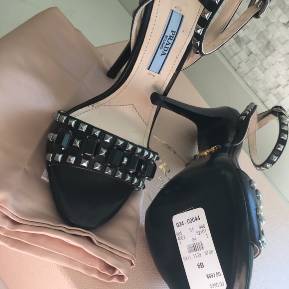 NEW:  Prada Stud Sandal - Picture 4 of 8